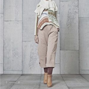 HIGH use luxurious trousers size:6